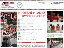 Tablet Screenshot of hudebnimladez.cz
